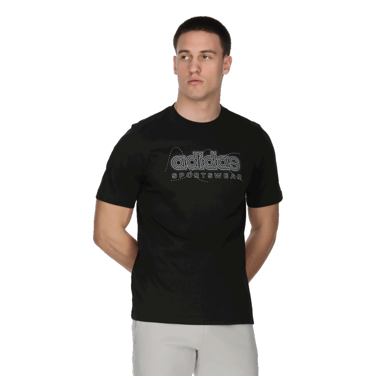 Тениска adidas Originals T-Shirt Growth Sportswear Черно | IM8313, 0