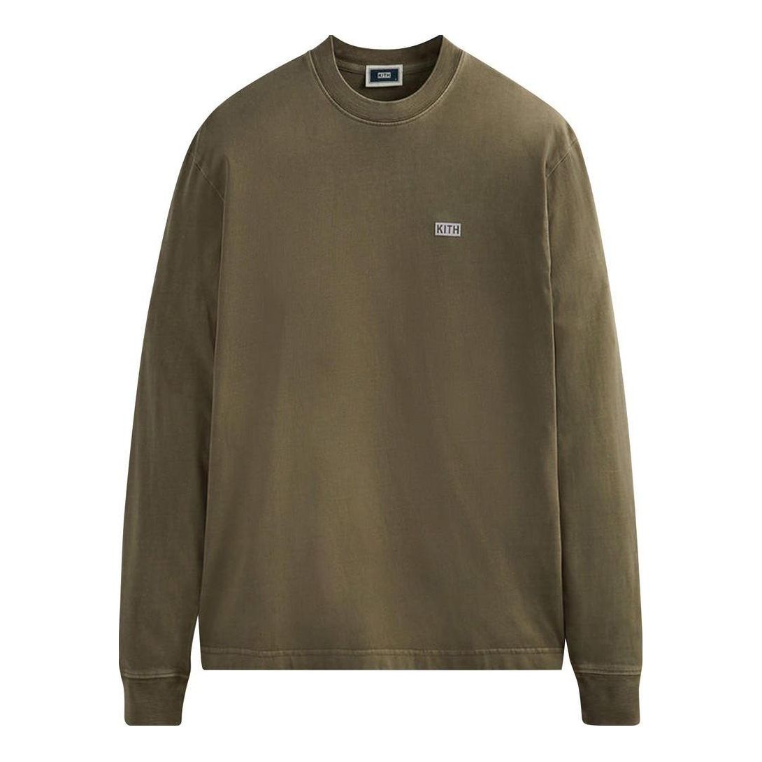 Тениска KITH KITH Long-Sleeve T-Shirt Зелено | KHM030632-249, 0