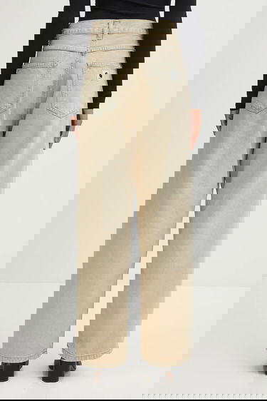 Дънки Carhartt WIP Brandon High Waist Wide Leg Jeans Бежово | I035892.01SN, 2