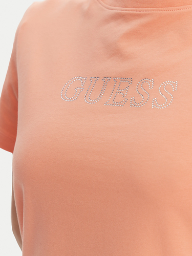 Тениска GUESS Guess Briana Short Sleeve T-Shirt Оранжево
 | V3BI11J1314-G6K7, 3