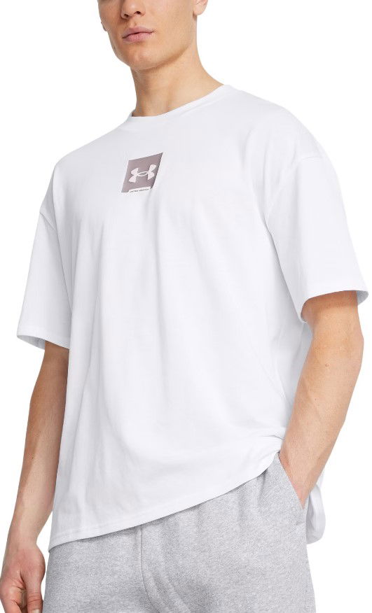 Тениска Under Armour Men's Box Logo Short Sleeve T-Shirt Бяло | 1386803-100, 0