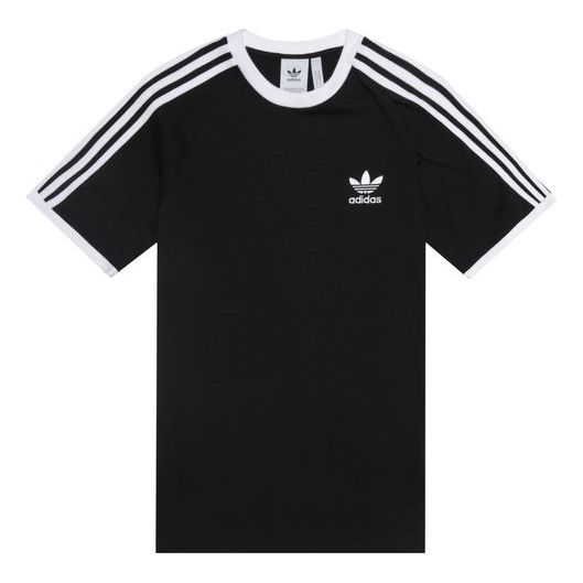 Тениска adidas Originals Originals 3-Stripes Short Sleeve T-Shirt Черно | CW1202, 0