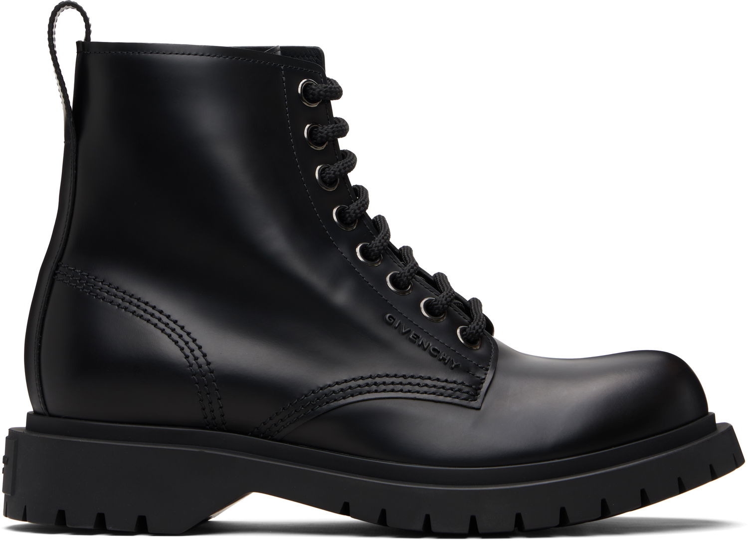 Кецове и обувки Givenchy Givenchy Chunky-Sole Lace-Up Boots Черно | BH604VH1WC001, 0