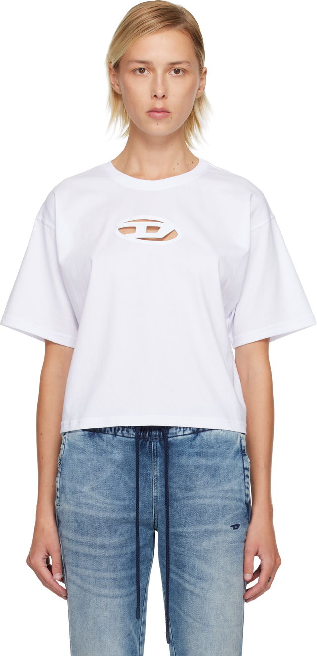 Cropped Cut-out Logo T-shirt T-Buxt-Crop-Od