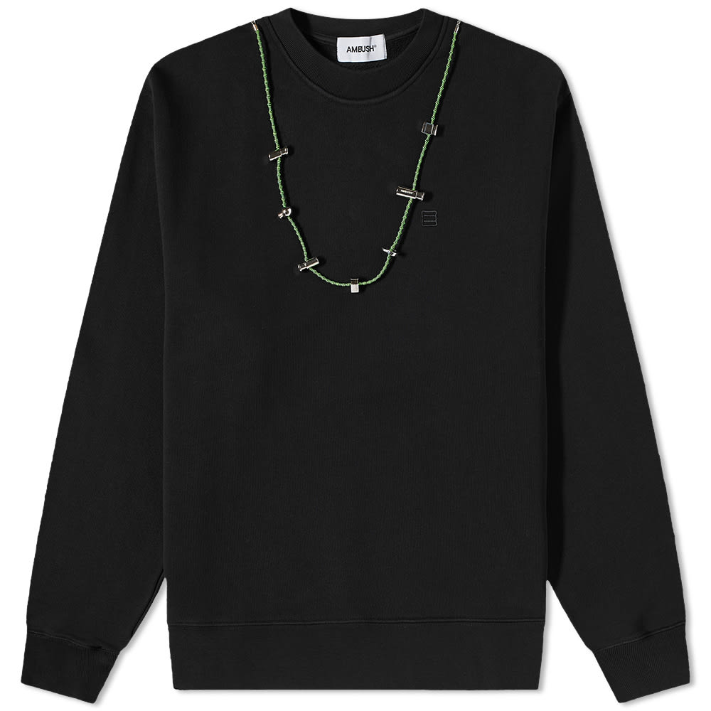 Пуловер Ambush Stoppers Crewneck Черно | BMBA028F22FLE0011055, 0