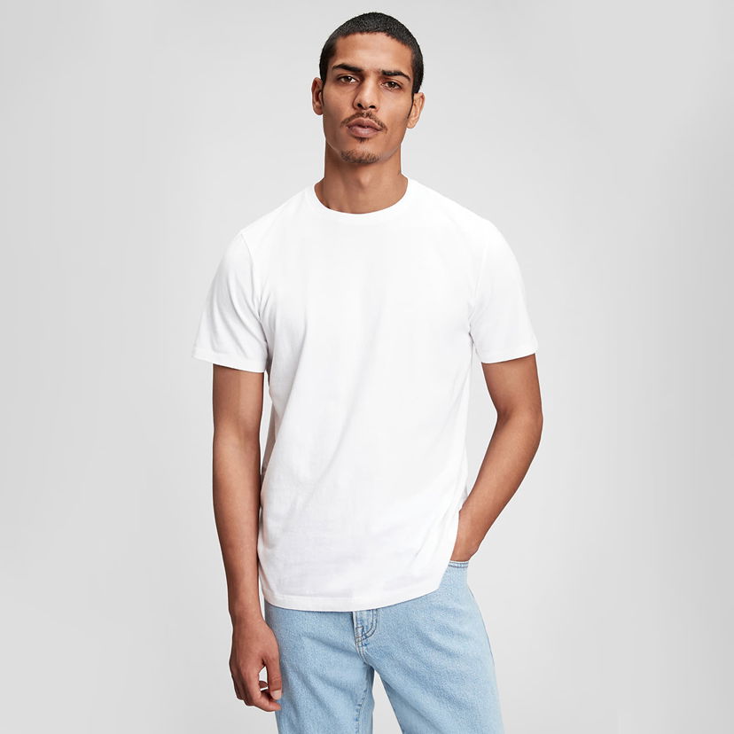 Тениска GAP Basic Tee Optic White 3 Бяло | 440775-00