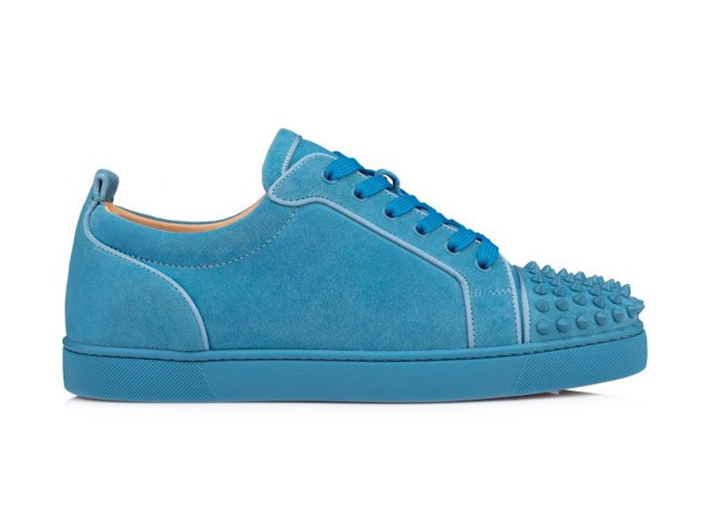 Кецове и обувки Christian Louboutin Louboutin Louis Junior Spikes Orlato Flat Синьо | 3160934U830, 0