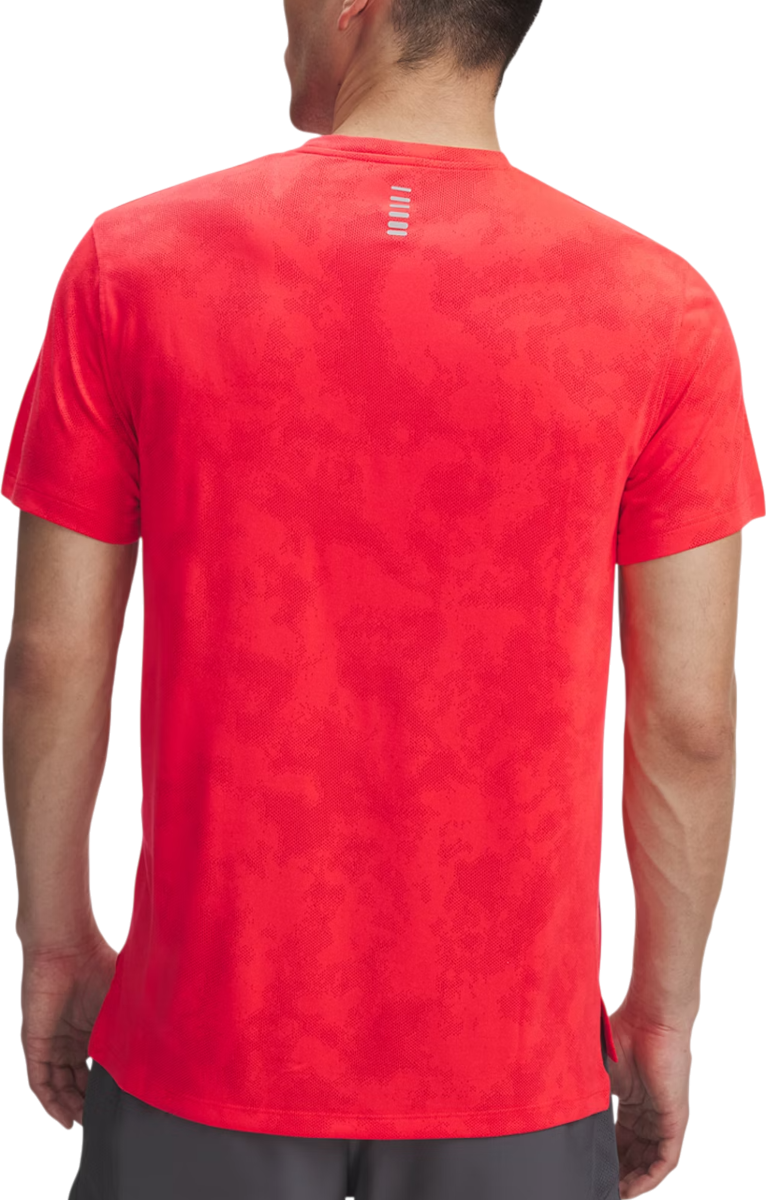 Тениска Under Armour Under Armour UA Launch Camo Short Sleeve T-Shirt Червено | 6006098-713, 1