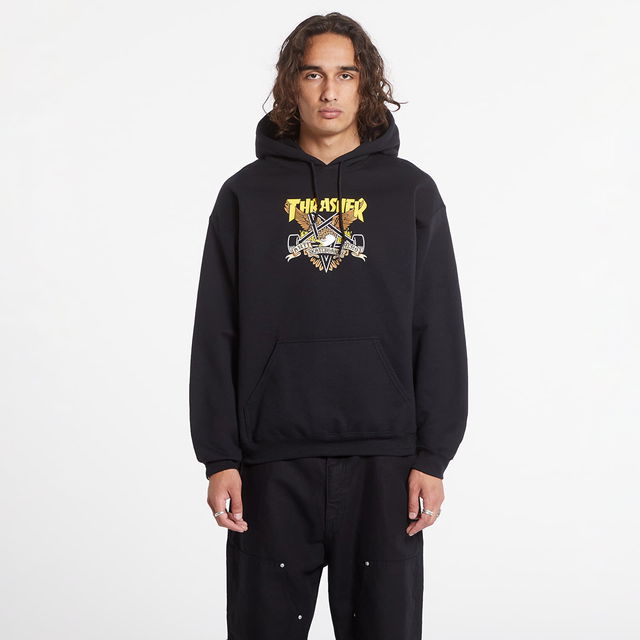 Sweatshirt Hood Eaglegram Black