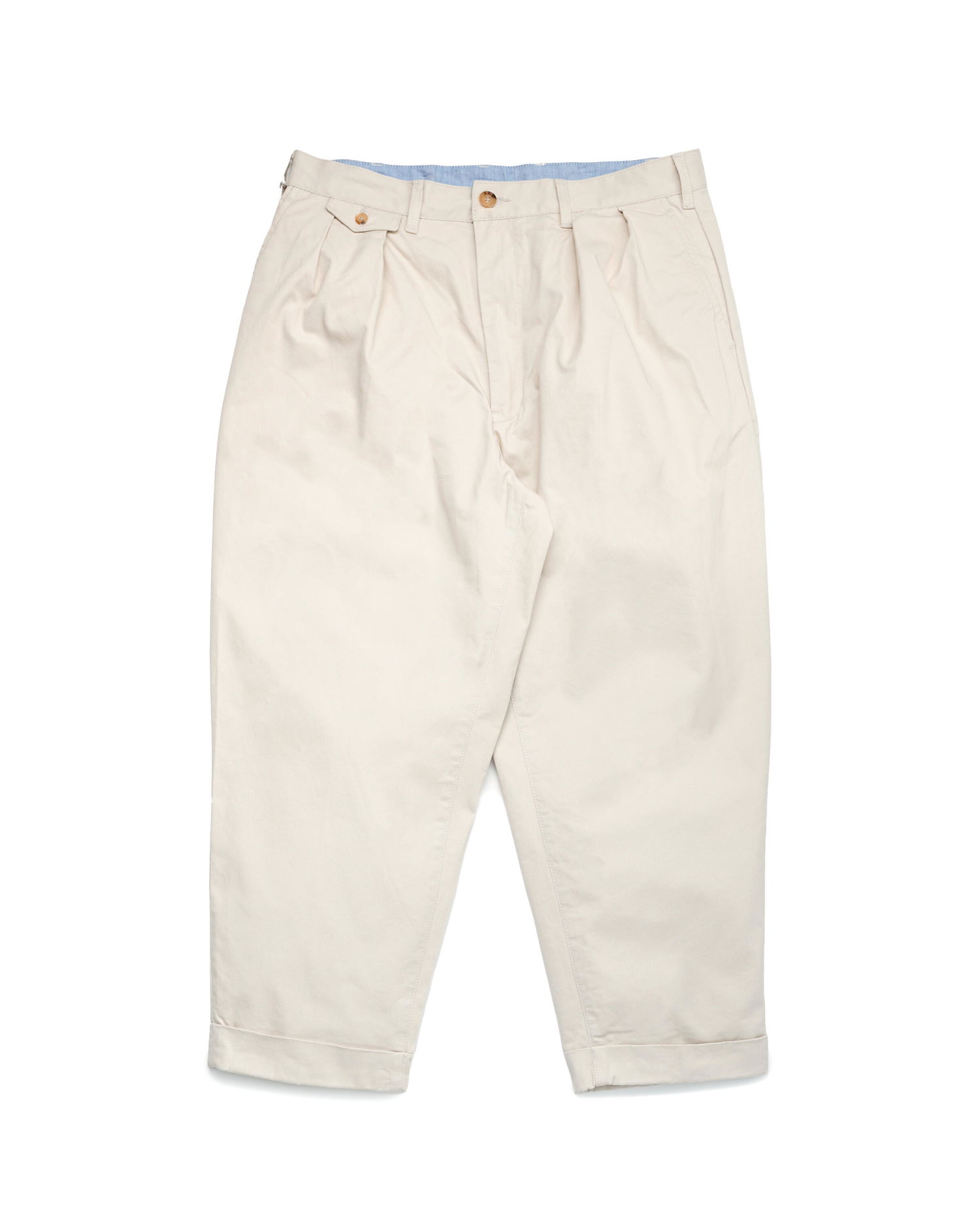 Панталони BEAMS Beams+ 2 Pleats Twill Trousers Бежово | 38230097874-05, 0