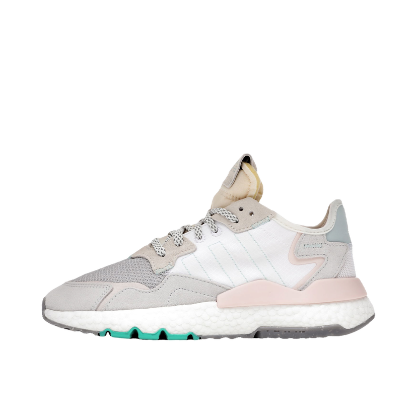 Кецове и обувки adidas Originals Nite Jogger White Mint Pink W Бяло | EF8721