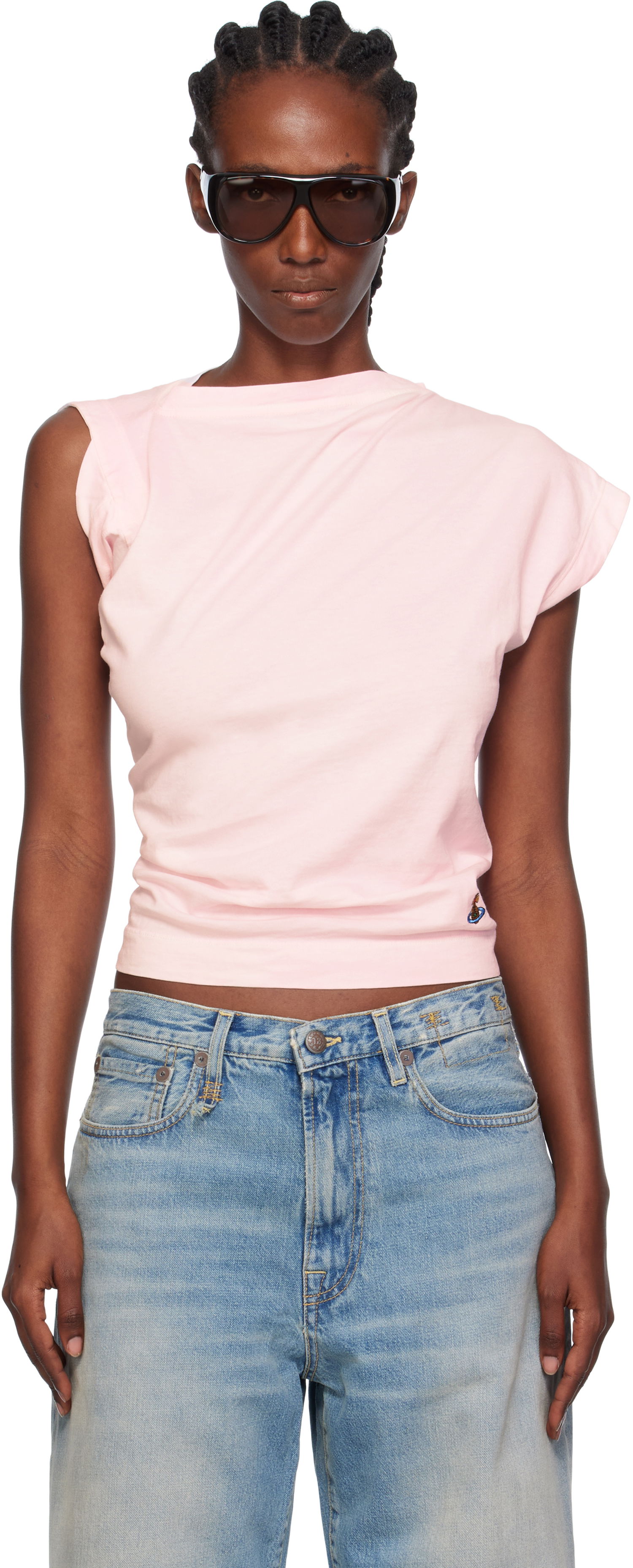 Тениска Vivienne Westwood Vivienne Westwood Hebo T-Shirt Розово | 1504000A-J009R-, 0