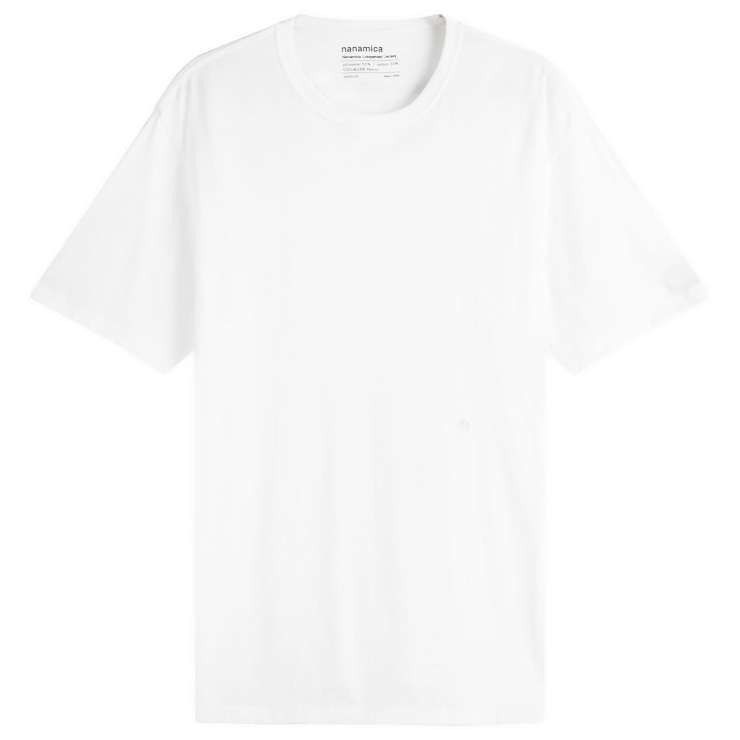 Тениска NANAMICA Loopwheel Coolmax Jersey T-Shirt, Size Large Бяло | S25SI115E-W, 0