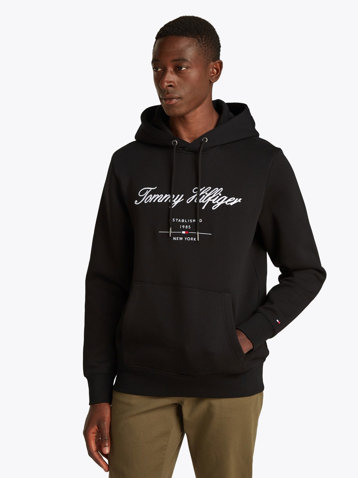 Суитчър Tommy Hilfiger Tommy Hilfiger Script Logo Hoodie Черно | MW0MW33631BDS, 0