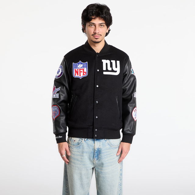 Mitchell & Ness NFL Blackout Collection New York Giants Varsity Jacket