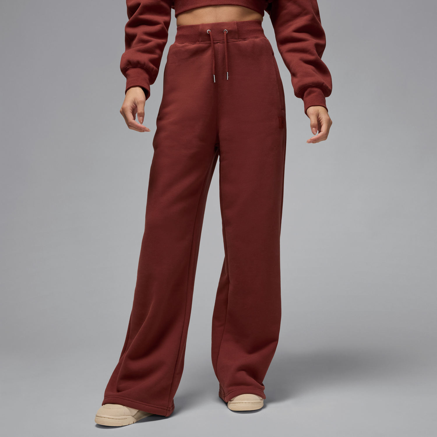 Спортни панталони Jordan Jordan Flight Fleece Cuffless Pants Бургунди | FV7155-231, 1
