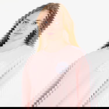 Суитчър adidas Originals Branding Crew Sanpin Sweatshirt with Floral Emblem Розово | KS6471, 4