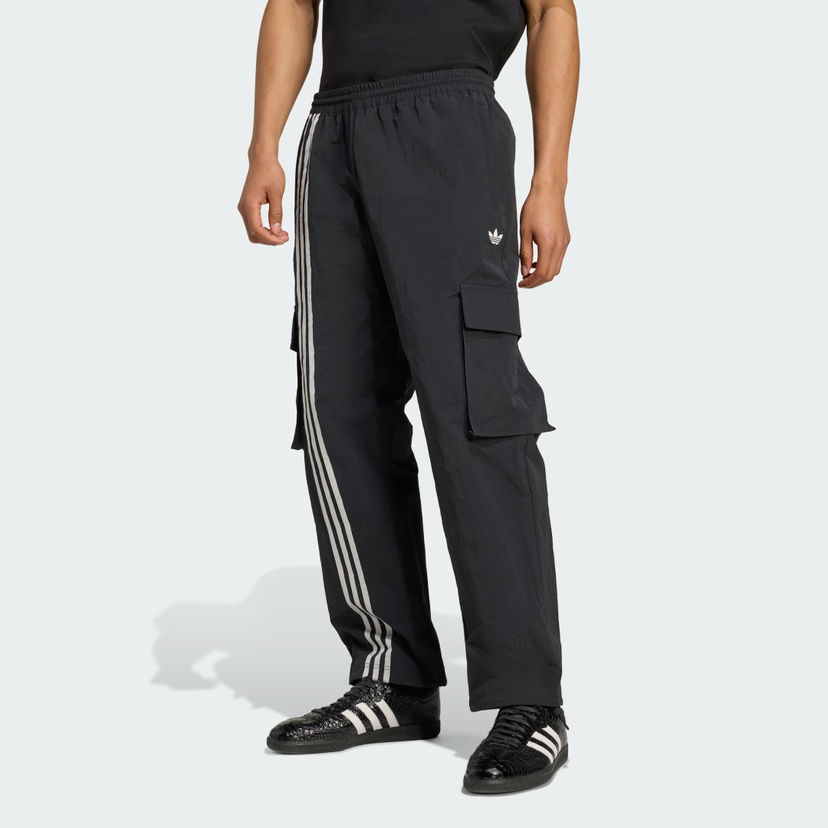 Карго панталони adidas Performance Front Stripes Woven Cargo Pants Черно | JV9892