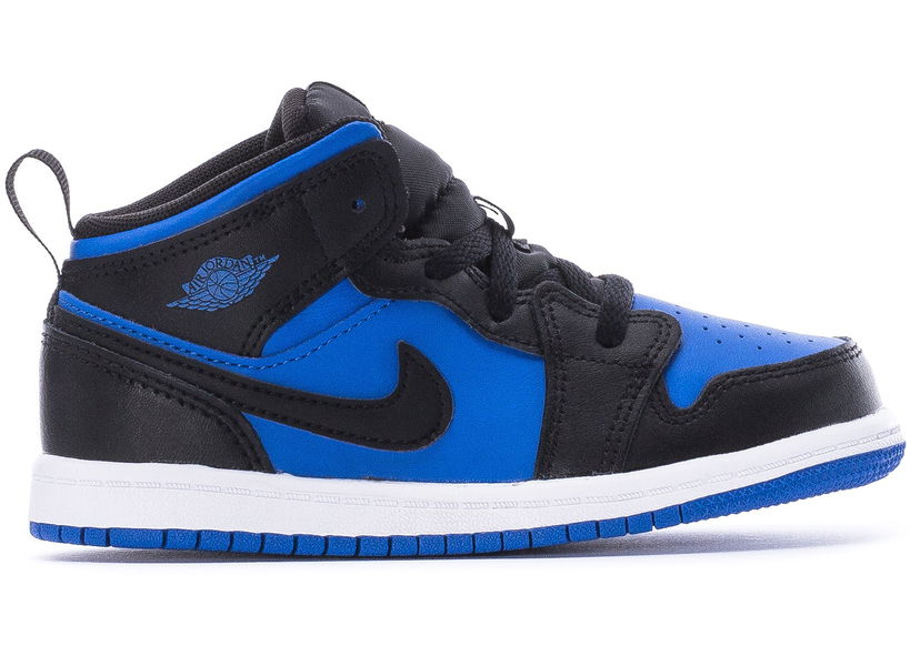 Облекло Jordan Jordan 1 Mid Black Royal Blue Тъмно синьо | DQ8425-042