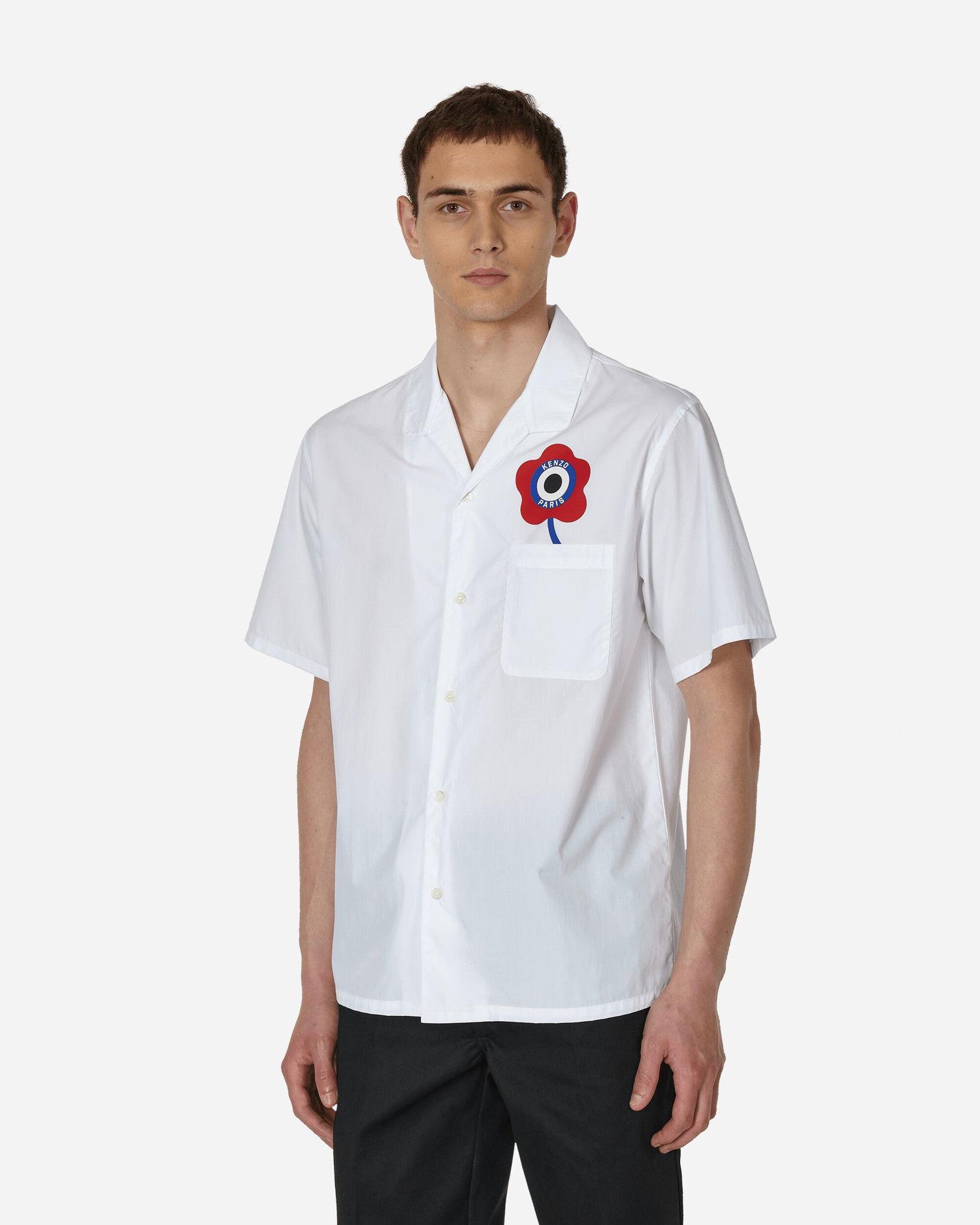 Риза KENZO Hawaiian Target Shirt Бяло | FD65CH1175DE 02, 0