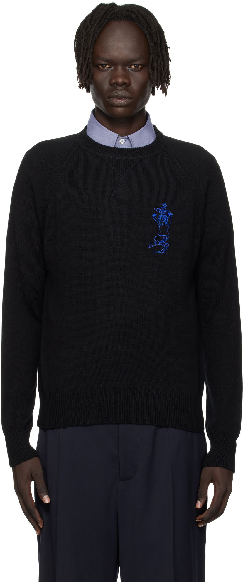 Пуловер Vivienne Westwood Vivienne Westwood Joshua Sweater Черно | 2701002P-Y0021-