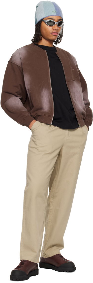 Яке бомбър Dime Faded Fleece Bomber Jacket Кафяво | DIMEHO257TER, 3