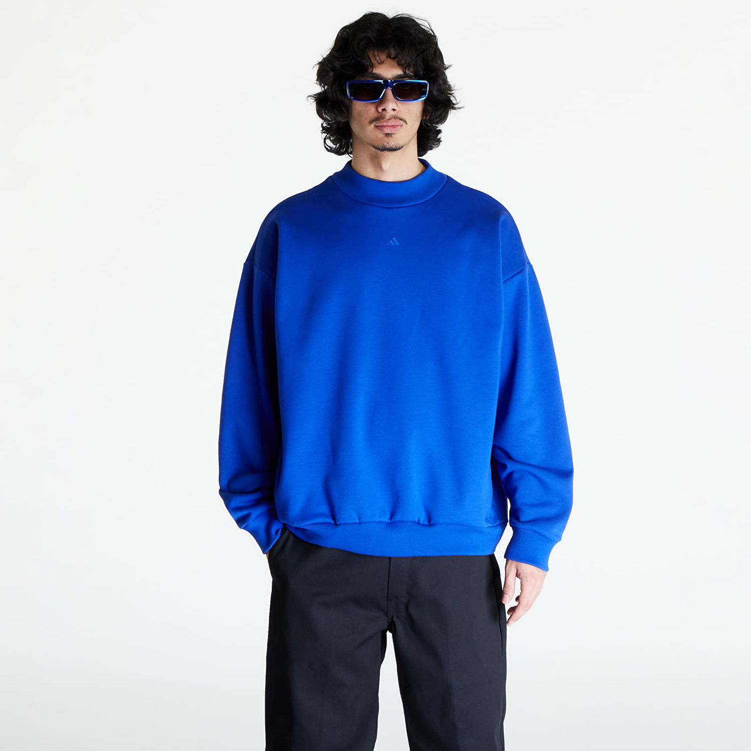 Суитчър adidas Performance adidas One Fleece Basketball Тъмно синьо | IX1963, 0