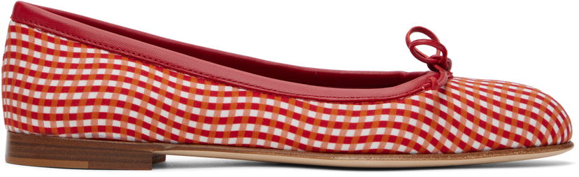 Облекло Manolo Blahnik Manolo Blahnik Veralli Ballerina Flats Червено | 424-1947
