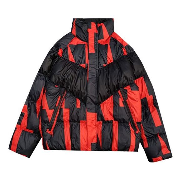 Пухо яке Nike Stand Collar Down Jacket Червено | CK1850-634, 0