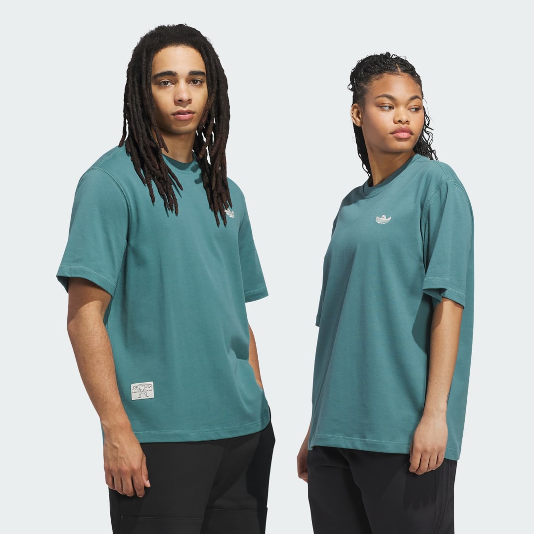 Тениска adidas Performance Shmoofoil Heavyweight T-Shirt Зелено | JX5448, 0