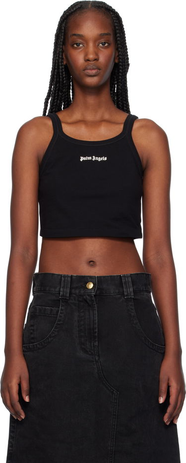 Потник Palm Angels Tank Top Logo Черно | PWAD060C99FAB0021003, 0