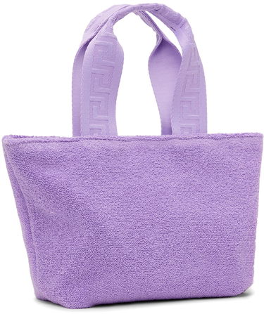 Голяма пазарска чанта Versace Towel Tote Bag Лилаво | 1007937_1A05655, 2