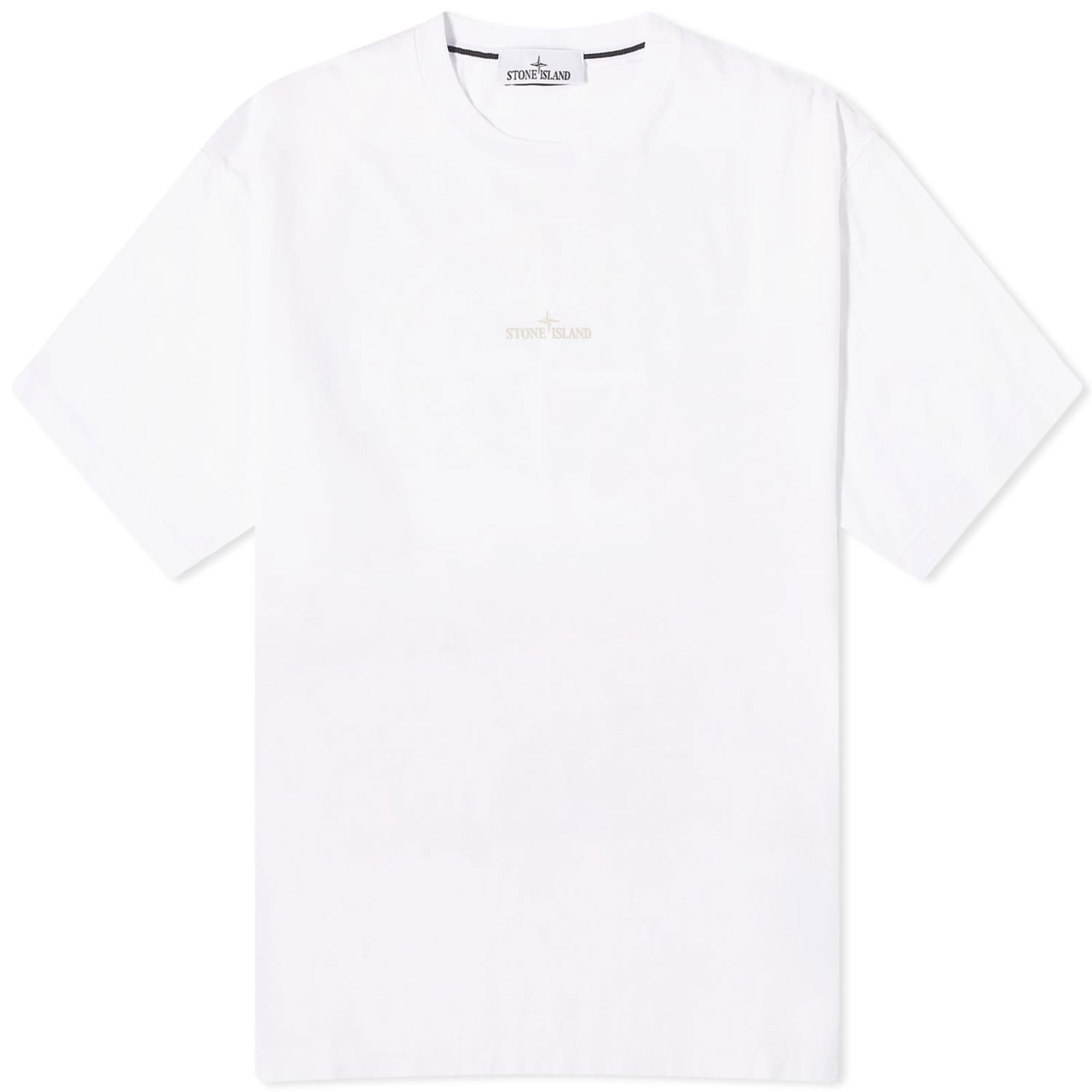 Тениска Stone Island Scratched Print T-Shirt Бяло | 80152RC89-V0001, 0