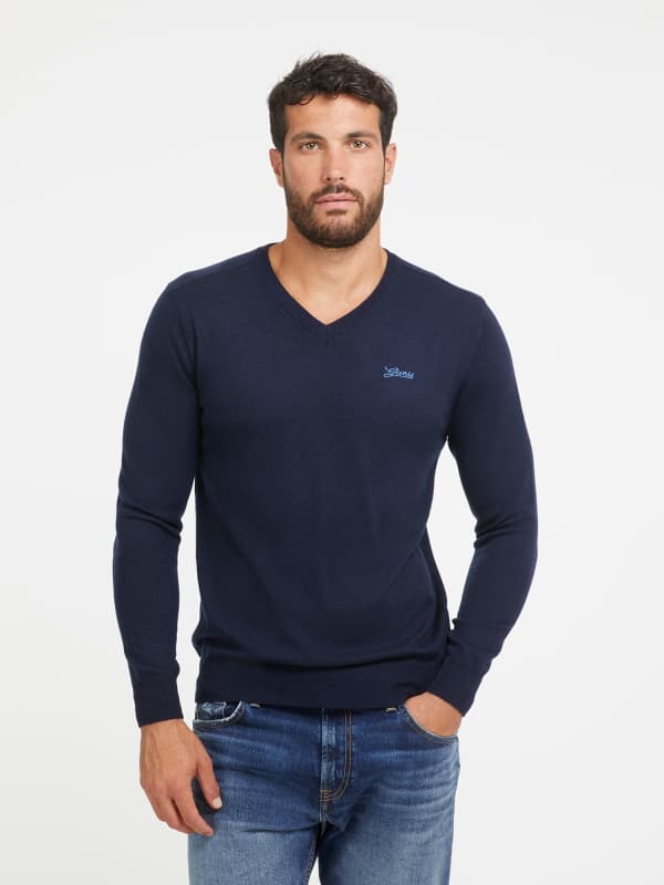 Тениска GUESS Crew Neck Silk Blend Тъмно синьо | M3YR01Z3052, 0