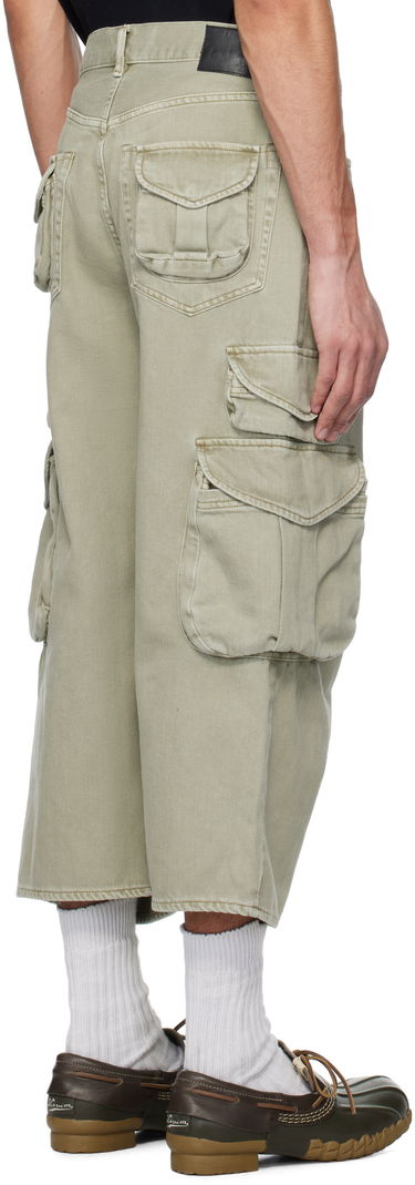 Карго панталони R13 R13 Cropped Multi Pocket Denim Cargo Pants Зелено | R13MD246-D292A, 2