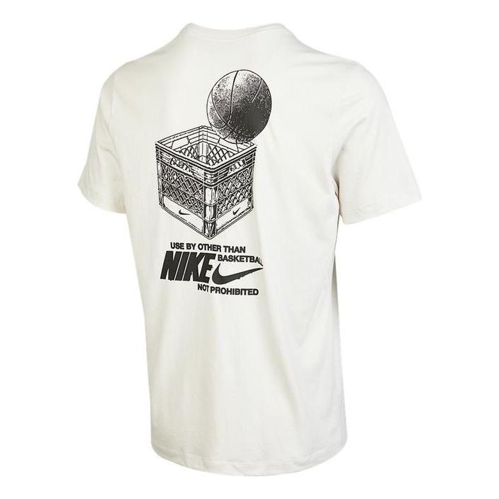 Тениска Nike Logo Print Short Sleeve Graphic T-Shirt Бяло | DR7638-030