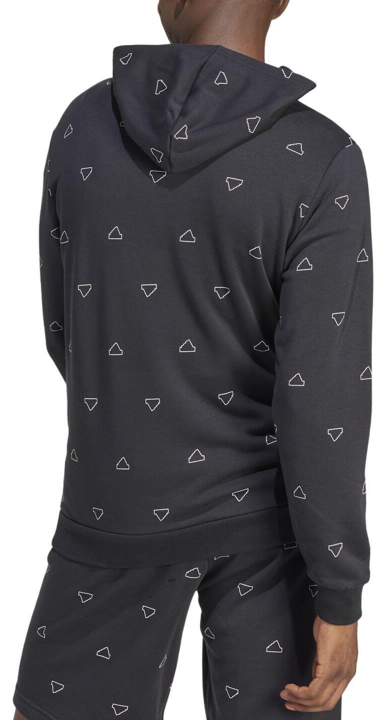 Суитчър adidas Performance Sportswear Seasonal Essentials Monogram Graphic Hoodie Сиво | iv9357, 1