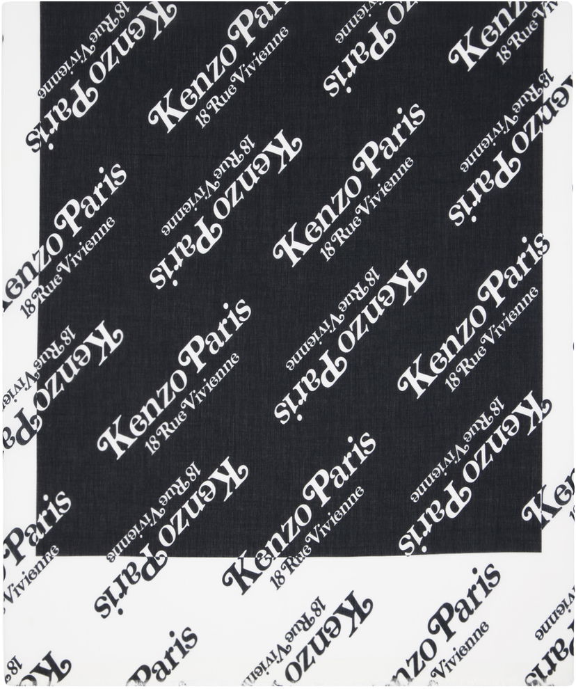 Шал KENZO Paris Gram Scarf Черно | FE58EU720PED