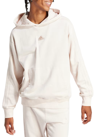 Суитчър adidas Originals All SZN French Terry 3-Stripes Hoodie Бежово | ir5195, 0