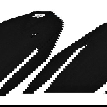 Пуловер Comme des Garçons PLAY Heart V-Neck Pullover Черно | AZ N017 051 1, 1