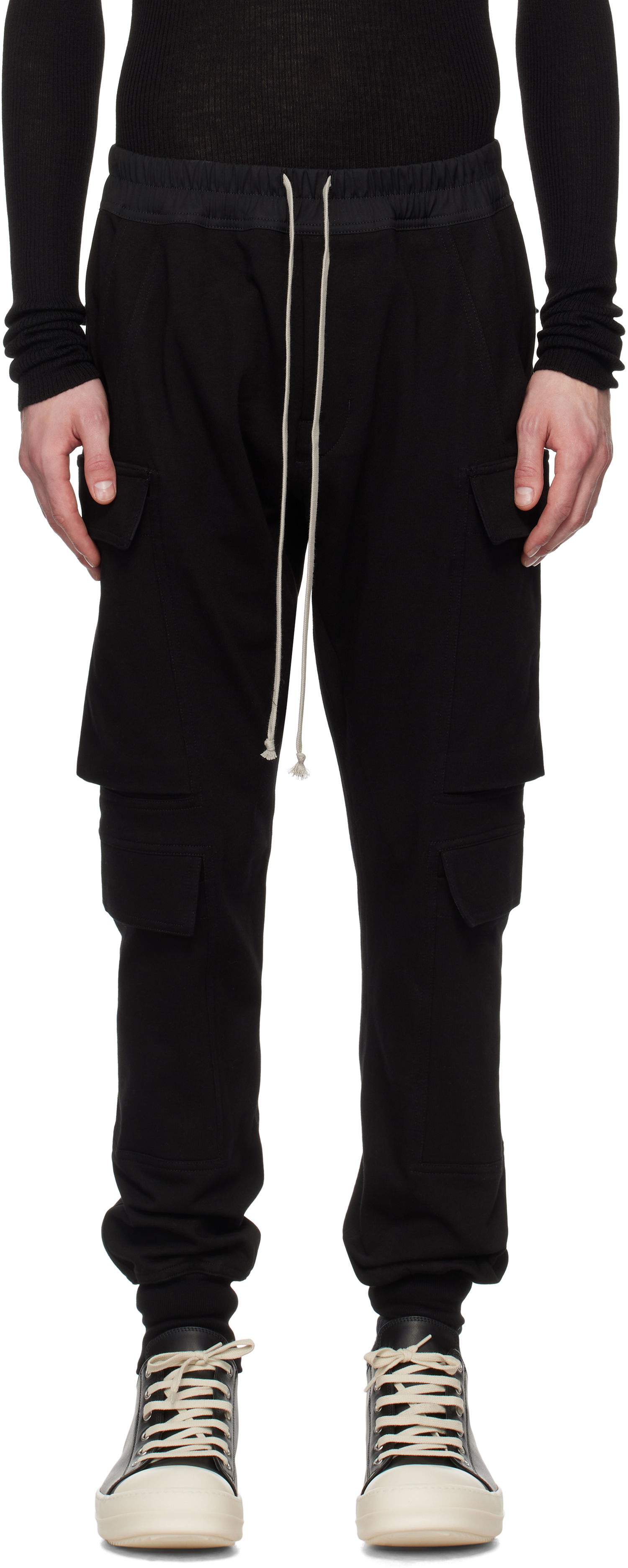 Карго панталони Rick Owens Rick Owens Hollywood Mastodon Megacargo Pants Черно | RU01E5337 BA, 0