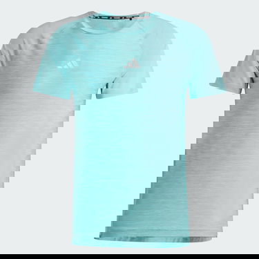 Тениска adidas Performance Gym+ Training 3-Stripes Тюркоазено | IW5894, 3