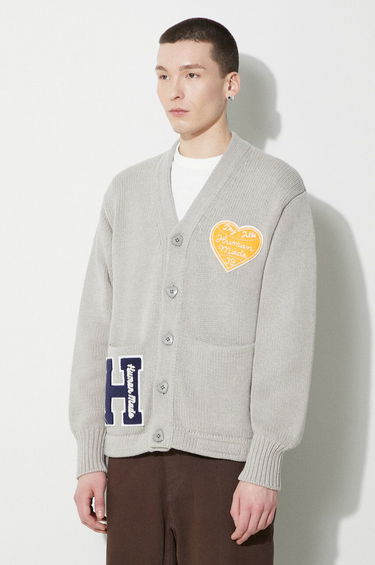 Пуловер Human Made Low Gauge Knit Cardigan Сиво | HM27CS036, 2