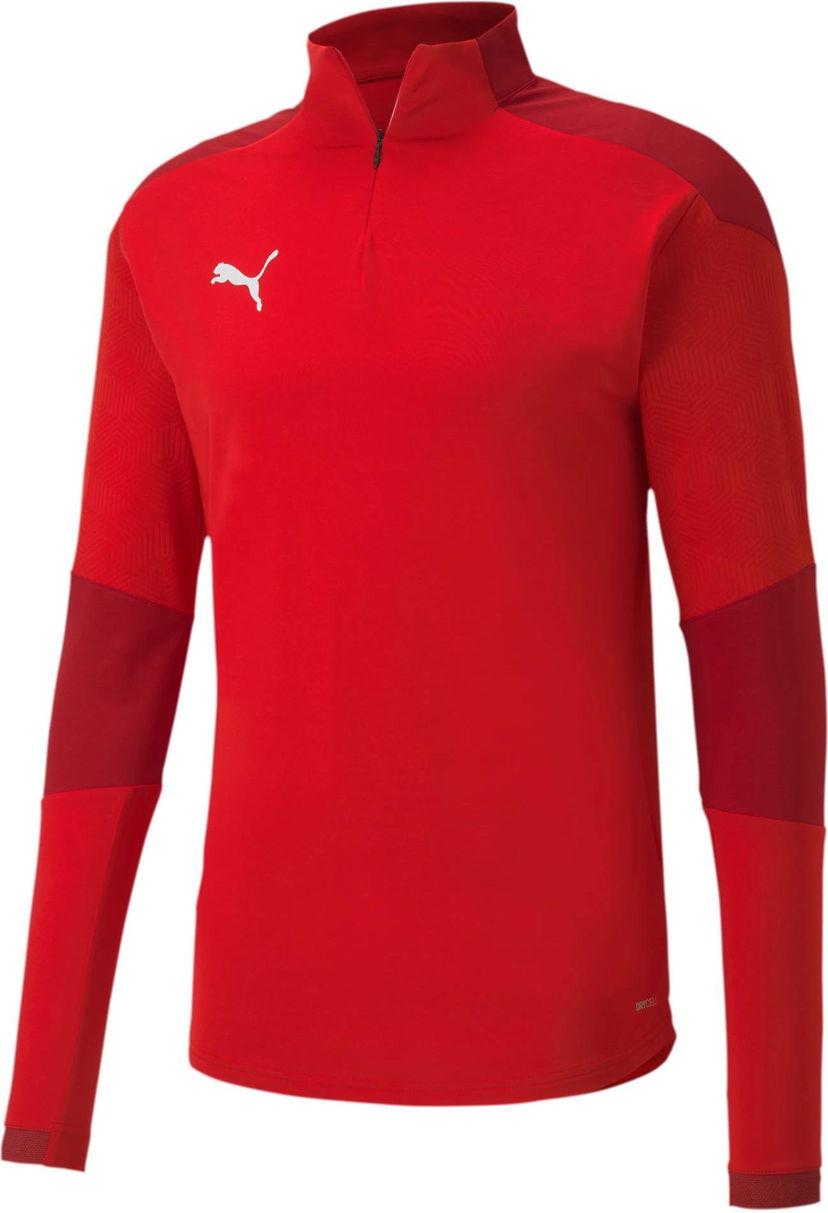 Пуловер Puma Puma teamFINAL 21 Training 1/4 Zip Top Червено | 65647501