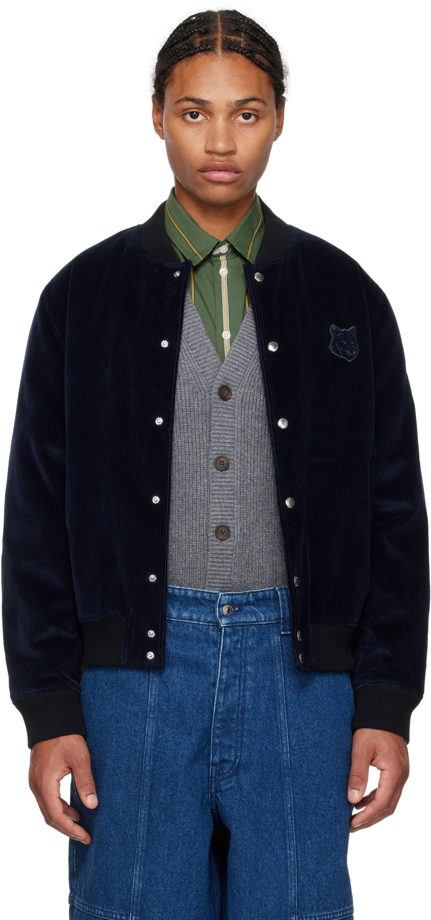 Яке бомбър MAISON KITSUNÉ Blouson Jacket Черно | MM02108WW0116, 0