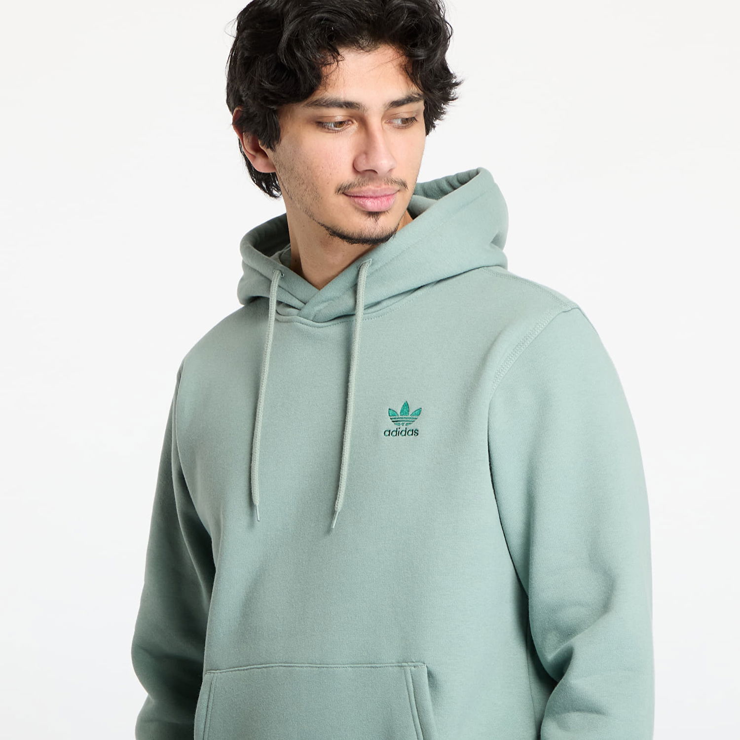 Суитчър adidas Originals Trefoil Essentials Hoodie Зелено | JD2400, 1