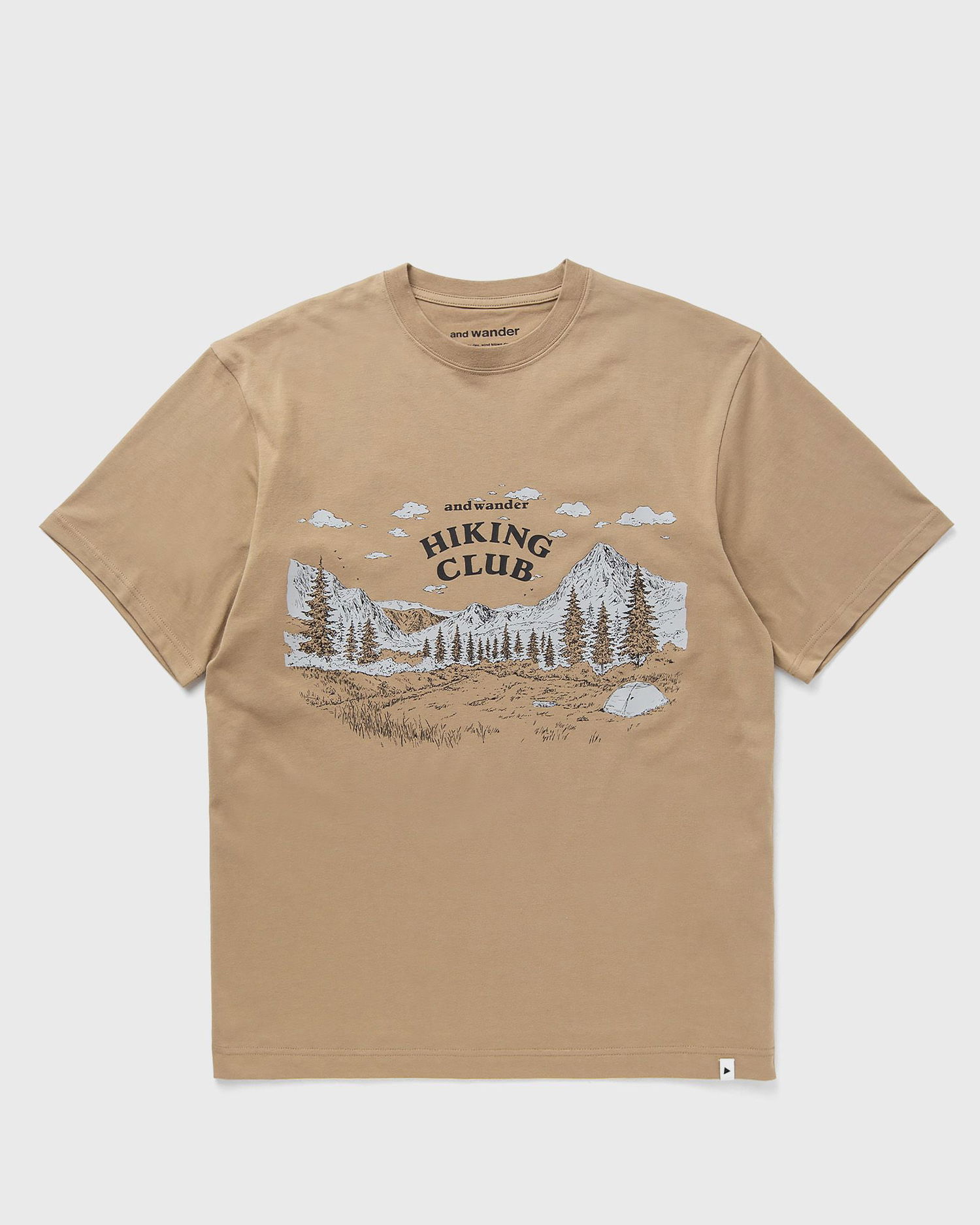 Тениска and wander Hiking Club Graphic T-Shirt Бежово | 5745164053-054, 0