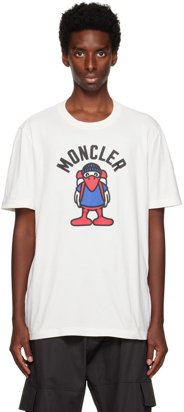 Тениска Moncler Printed Бяло | I20918C000588390T, 0