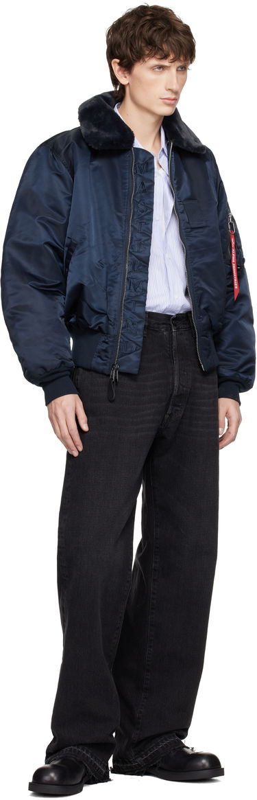 Яке бомбър Mastermind WORLD MASTERMIND WORLD Alpha Industries Edition Flight Reversible Bomber Jacket Синьо | MW25C15-BL105, 4