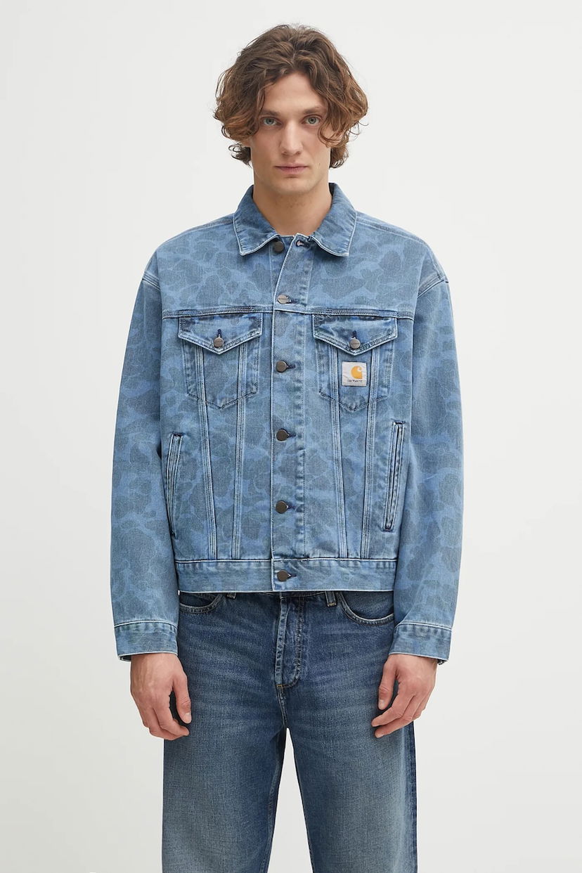 Яке Carhartt WIP Duck Helston Transitional Denim Jacket Синьо | I033766.2I235